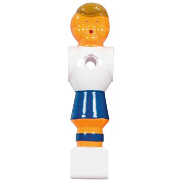 Voetbalpop blauw-wit voor 16 mm stang