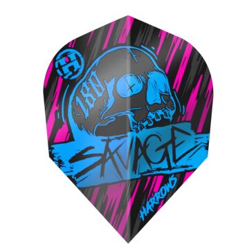 Harrows Savage flights geel/groen 8503