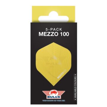 Bull's Mezzo Geel No.2 Flights | 5-Pack
