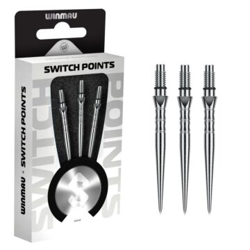 Winmau Switch Points Silver Wave