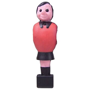 Voetbalpop Garlando rood voor 16 mm stang