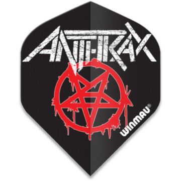 Winmau Rock Legends flight Anthrax Logo