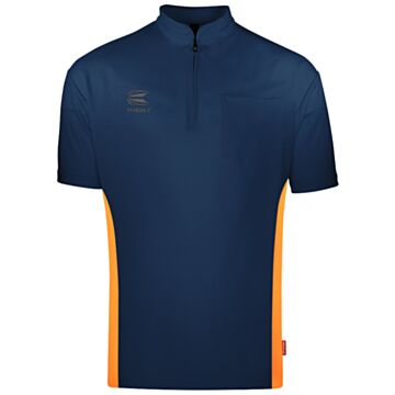 Target Coolplay Collarless dart polo shirt Donker Blauw met Oranje