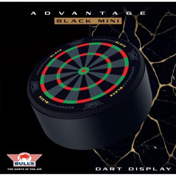 Bull's Advantage Black Mini Dartboard Display