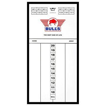 Bull's Styrene Scoreboard 60x30 cm Black