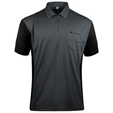 Target Coolplay Hybrid 3 dart polo shirt Zwart met Licht Groen Target Coolplay Hybrid 3 dart polo shirt Zwart met Licht Groen
