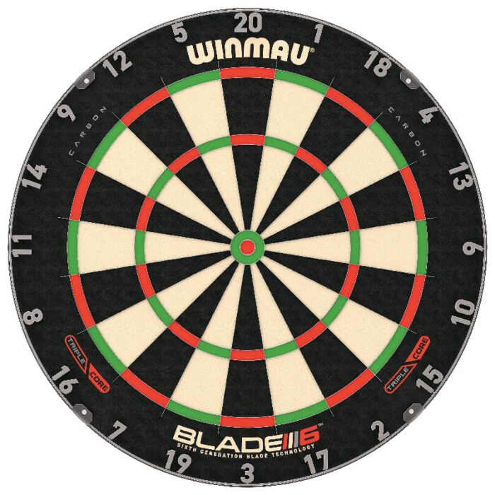Winmau Blade 6 Triple Core dartbord Winmau Blade 6 Triple Core dartbord