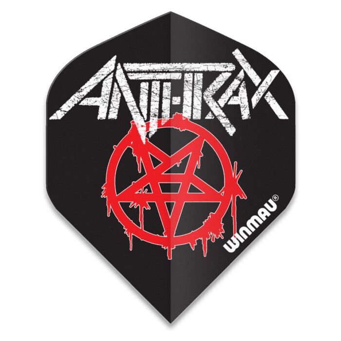 Winmau Rock Legends flight Anthrax Logo Winmau Rock Legends flight Anthrax Logo