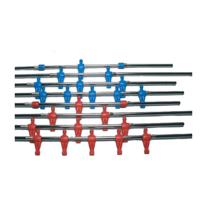 Garlando 16 mm Voetbalstang met gegoten poppen Garlando 16 mm Voetbalstang met gegoten poppen