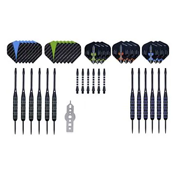 4 Sets Longfield darts steeltip Black coated Brass