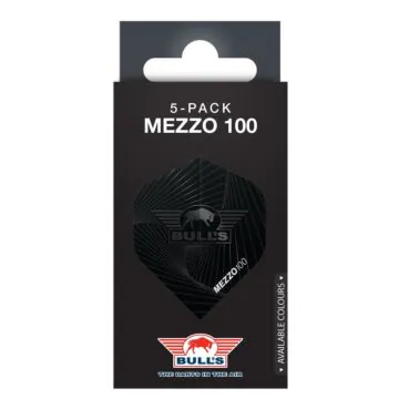 Bull's Mezzo Zwart No.2 Flights | 5-Pack
