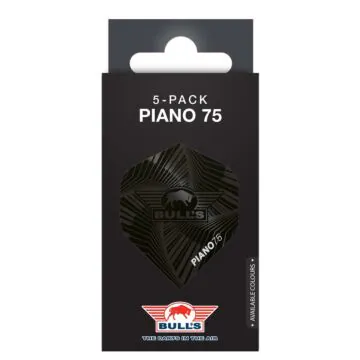 Bull's Piano 75 Zwart No.2 Flights | 5-Pack