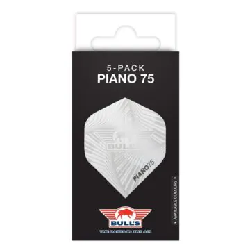 Bull's Piano 75 Wit No.2 Flights | 5-Pack